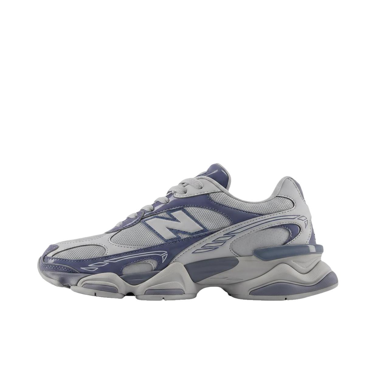 推荐商品：New Balance 9060 跑鞋 绒面革舒适减震网面透气防滑耐磨拼接复古增高圆头贴合耐穿 D宽/烟灰色/蓝色