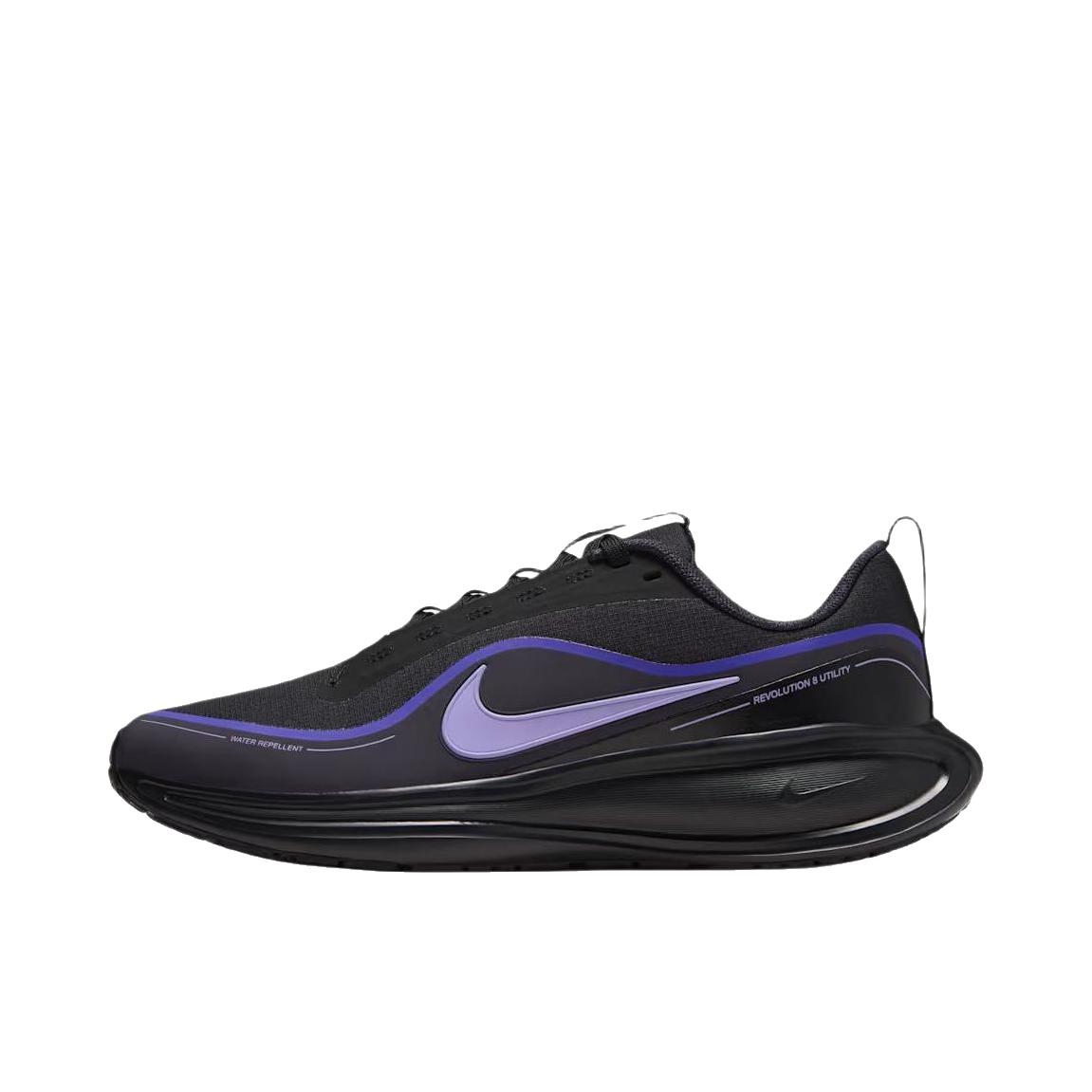 推荐商品：Nike Revolution 8 跑鞋 网布百搭防滑耐磨低帮缓震训练网面回弹轻便春夏支撑短跑贴合圆头 低帮/黑色/波斯紫/格纹/脉冲紫