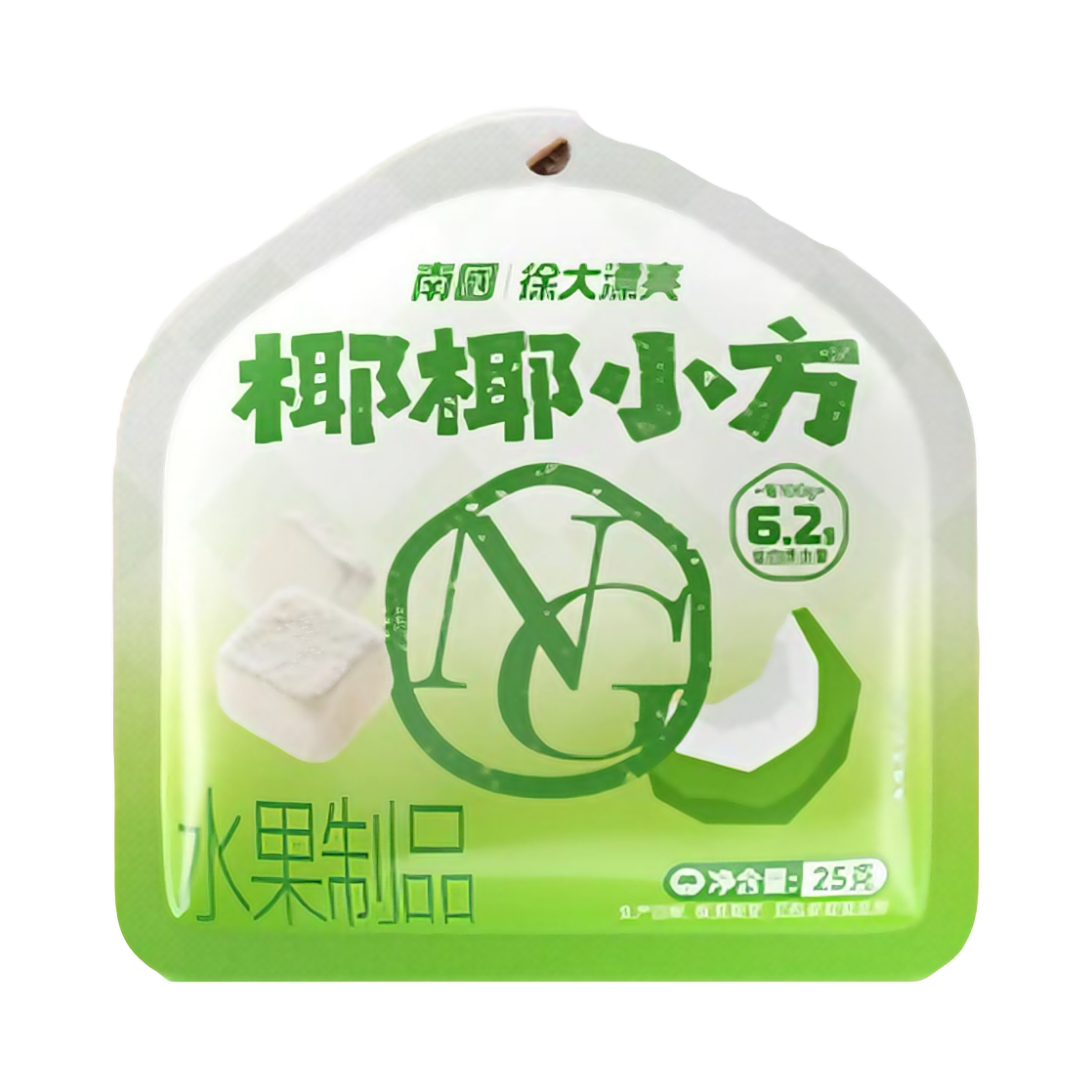 推荐商品：南国 徐大漂亮 25g 椰椰小方 袋装