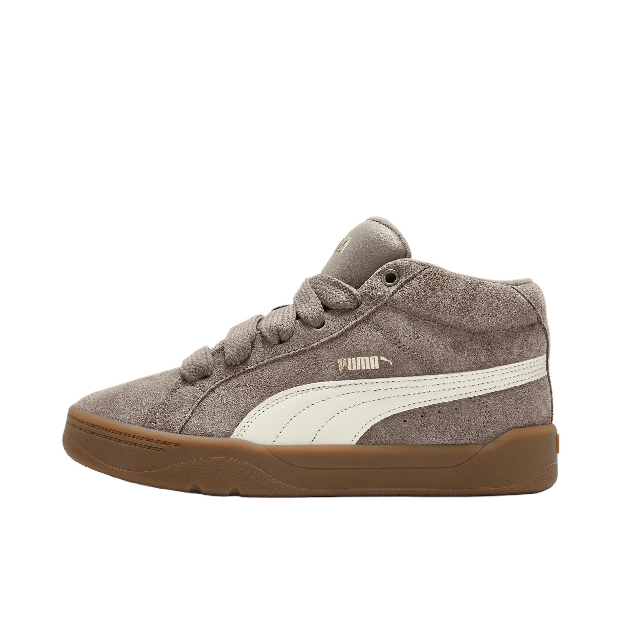 推荐商品：Puma/彪马 Park Lifestyle Yeezy 板鞋 低帮复古轻便防滑减震滑支撑 中帮/摩卡灰