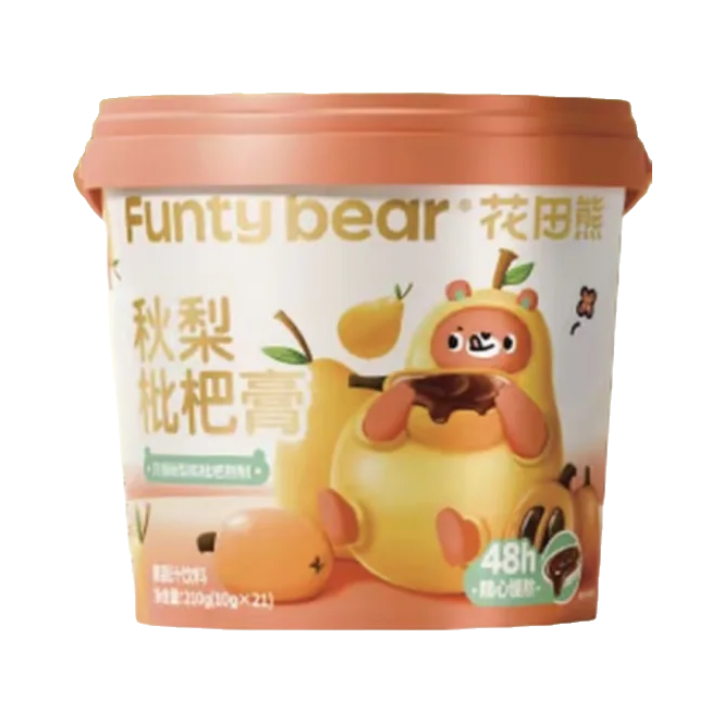 推荐商品：花田熊 秋梨枇杷膏儿童冲饮原果浆0添加剂