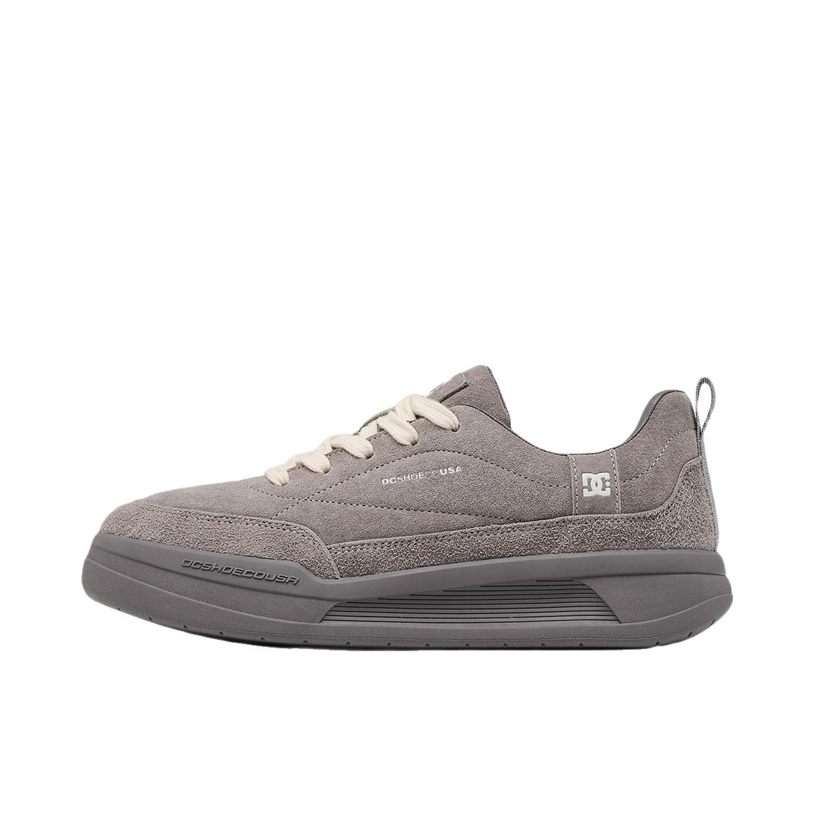 推荐商品：DC Shoes FLUX 板鞋 美式复古真皮拼接 陨灰色