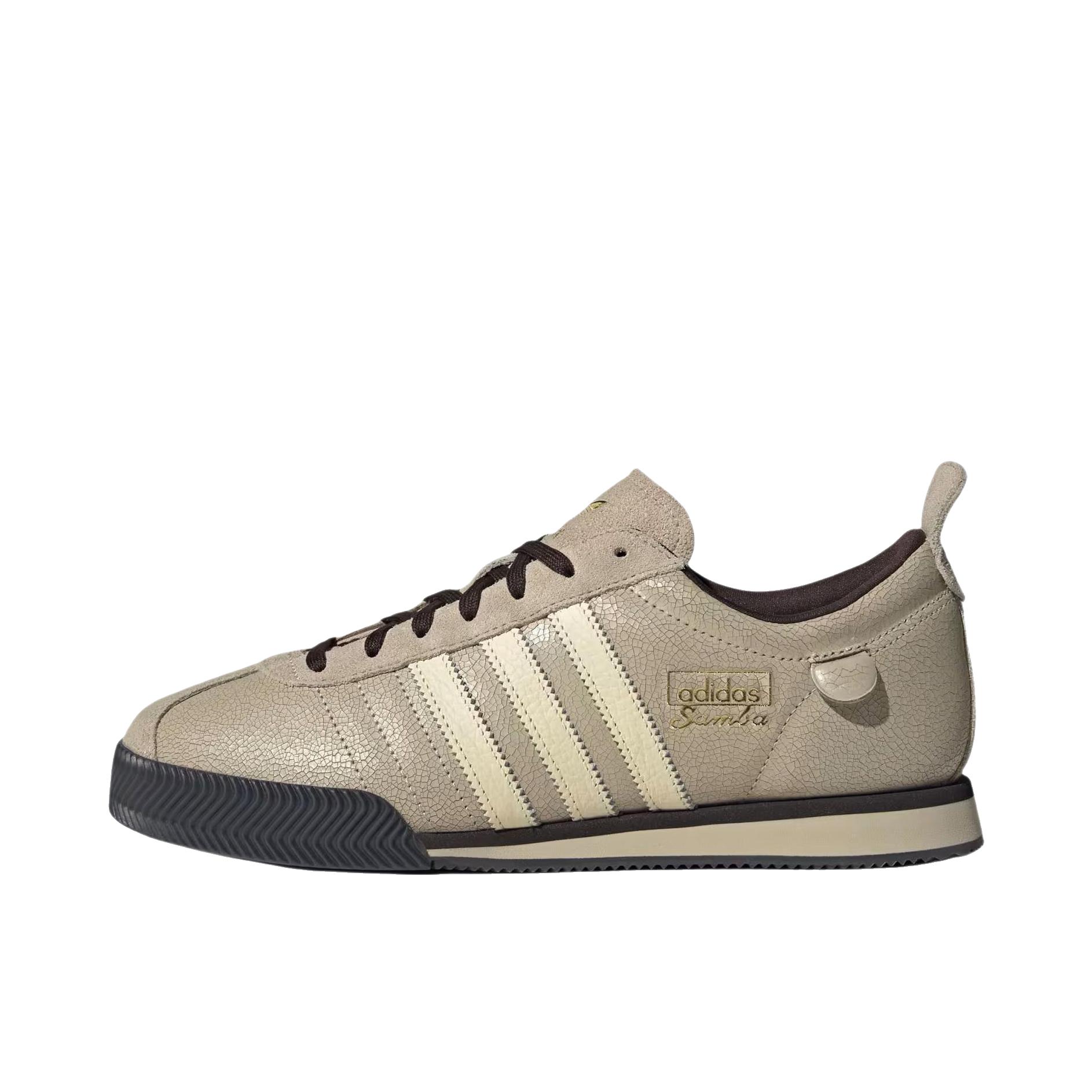 推荐商品：adidas Originals SAMBA 62 运动休闲鞋 日常舒适百搭潮流 低帮/卡其色三号/暖香草/核心黑