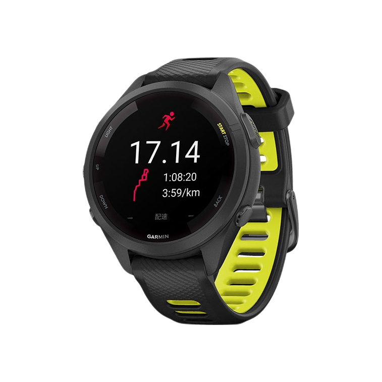 【国家补贴】Garmin/佳明 Forerunner265 心率血氧监测多频多星定位高阶运动马拉松跑步防水多功能睡眠监测蓝牙连接智能男女同款手表 极夜黑