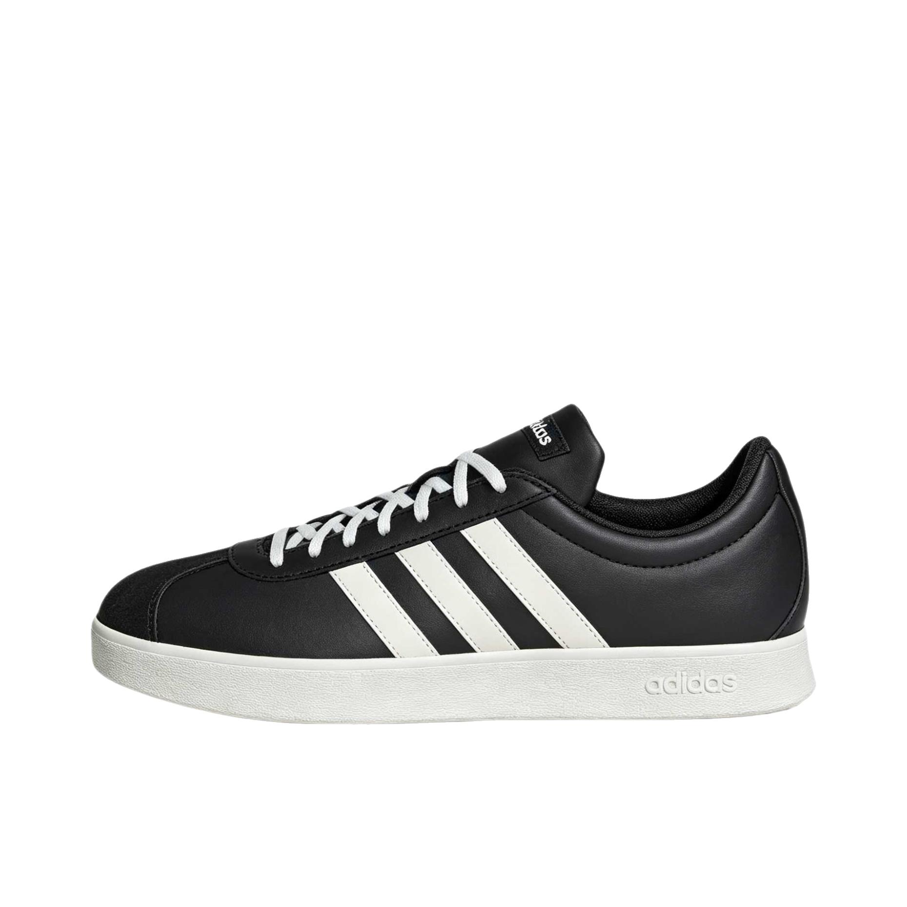 推荐商品：adidas VL Court Base 板鞋 T头鞋 德训鞋 轻便复古薄底防滑 低帮/黑色/米色/白色