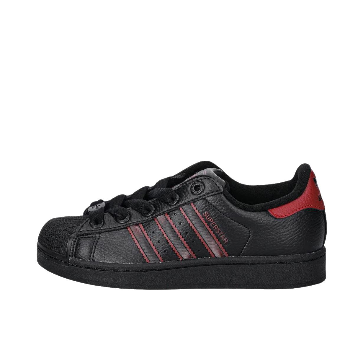 推荐商品：adidas Originals Superstar 2 板鞋 复古防滑耐磨贝壳头贴合圆头支撑 低帮/大童/黑色