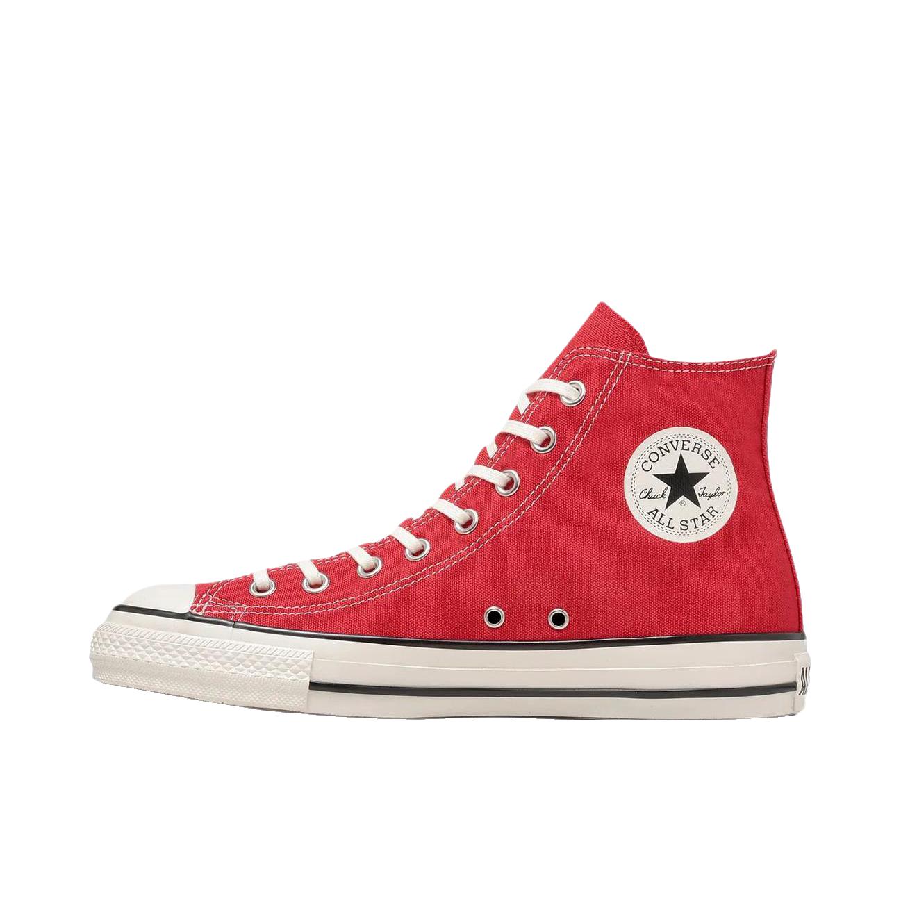 推荐商品：Converse/匡威 All Star Aged 帆布鞋 耐磨圆头橡胶贴合 高帮/信号红