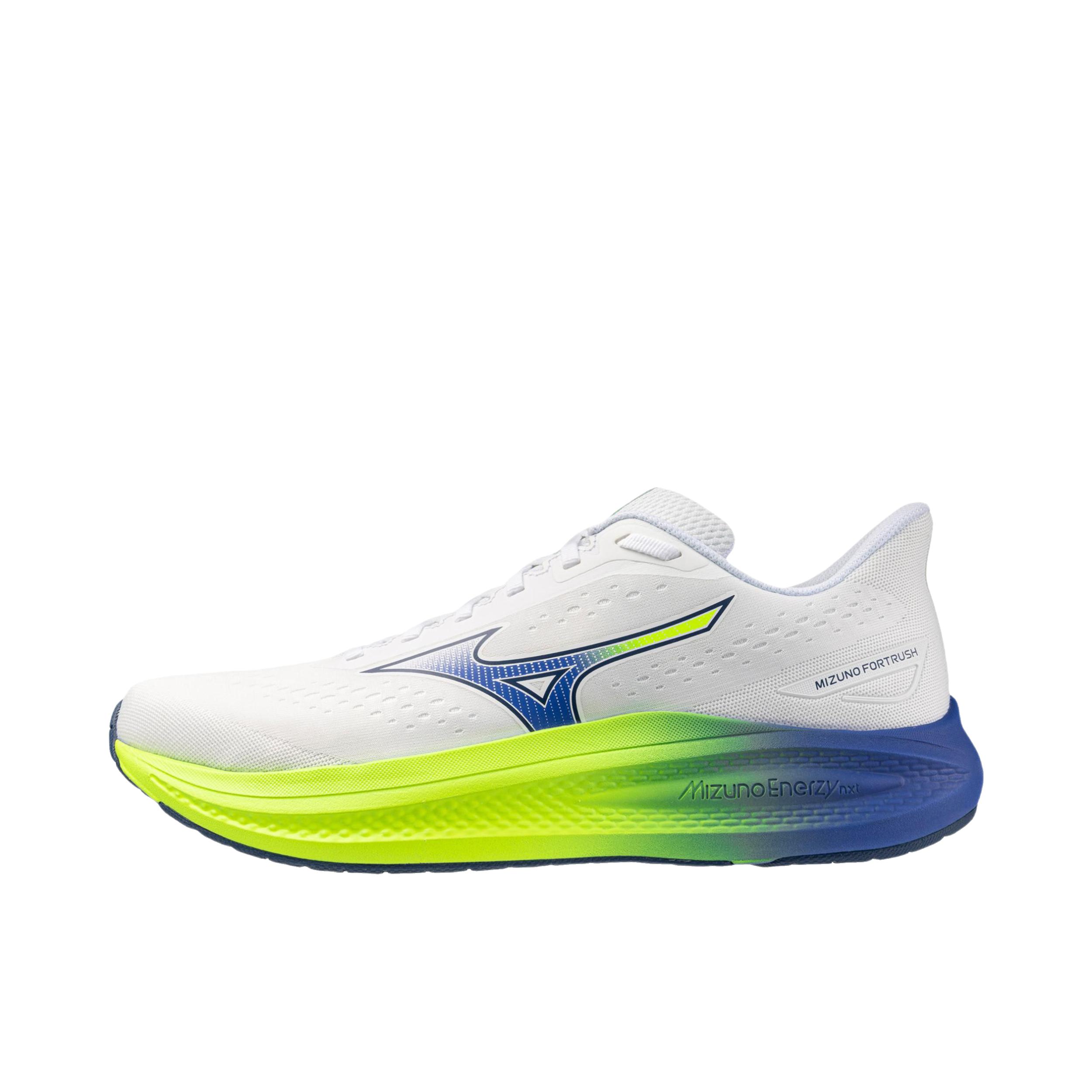 推荐商品：Mizuno/美津浓 Fortrush 跑鞋 橡胶系带圆头厚底 白色