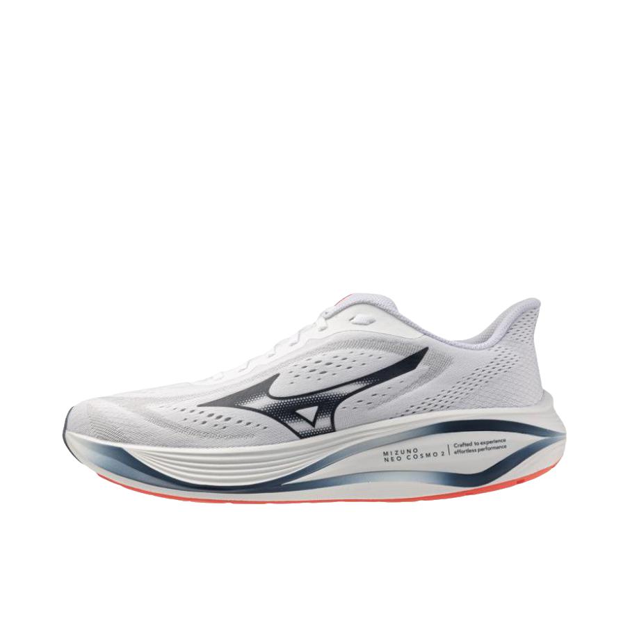 推荐商品：Mizuno/美津浓 NEO COSMO 跑鞋 休闲简约低帮橡胶 雪白色