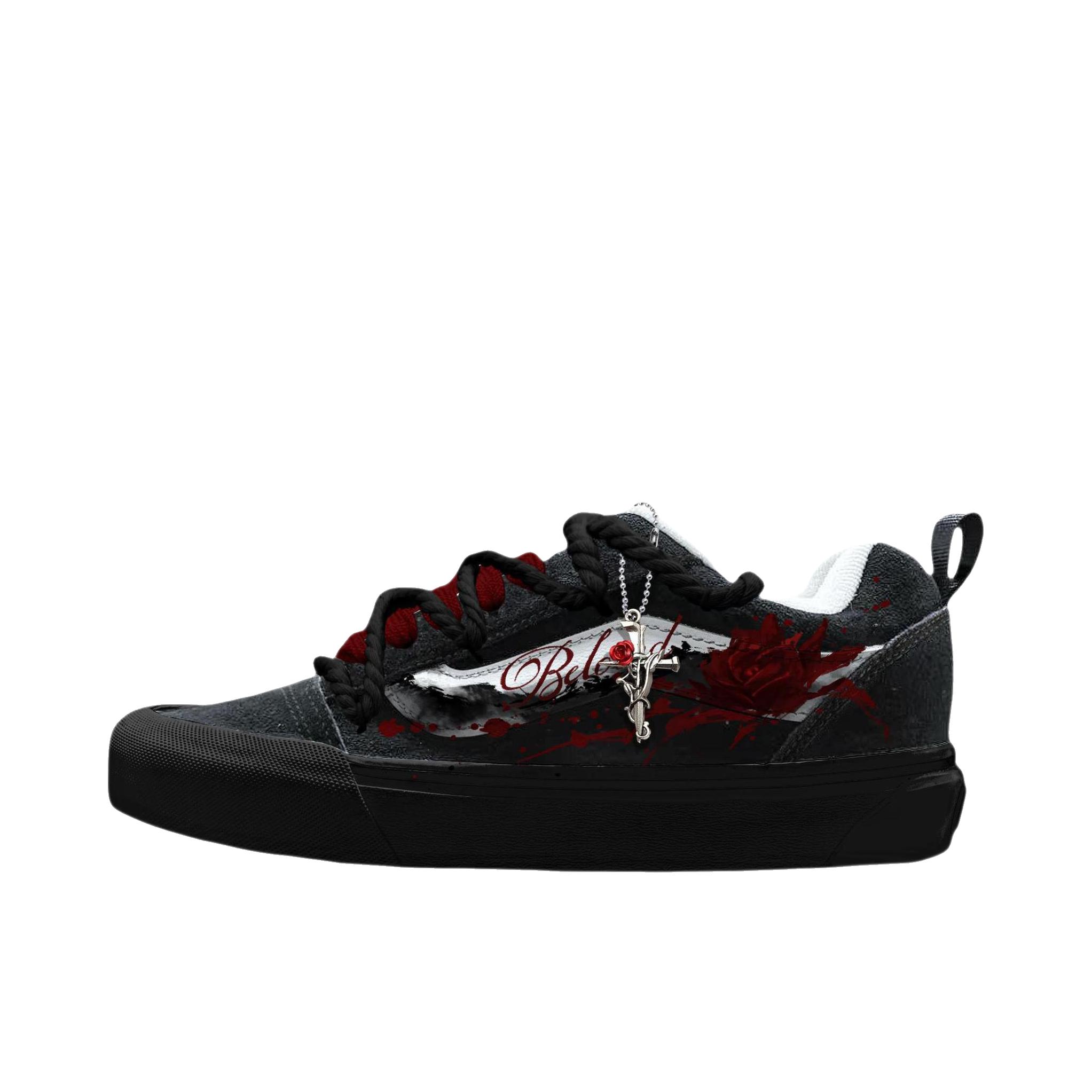 推荐商品：定制款 Vans/范斯 Active 板鞋 系带圆头 绯红玫瑰