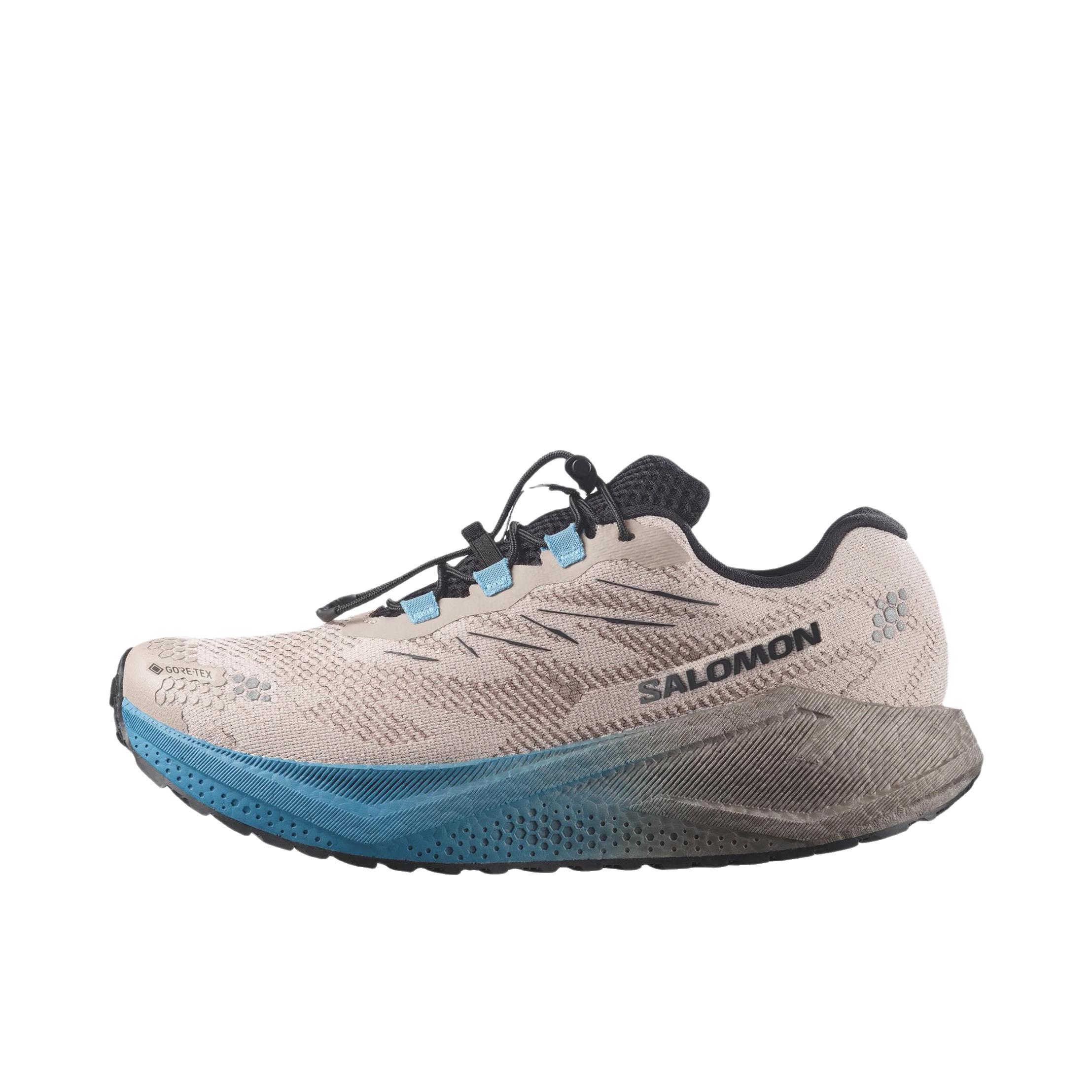 推荐商品：Salomon/萨洛蒙 Aero Blaze 4 Grvl 跑鞋 抽绳透气 低帮/灰色/蓝色