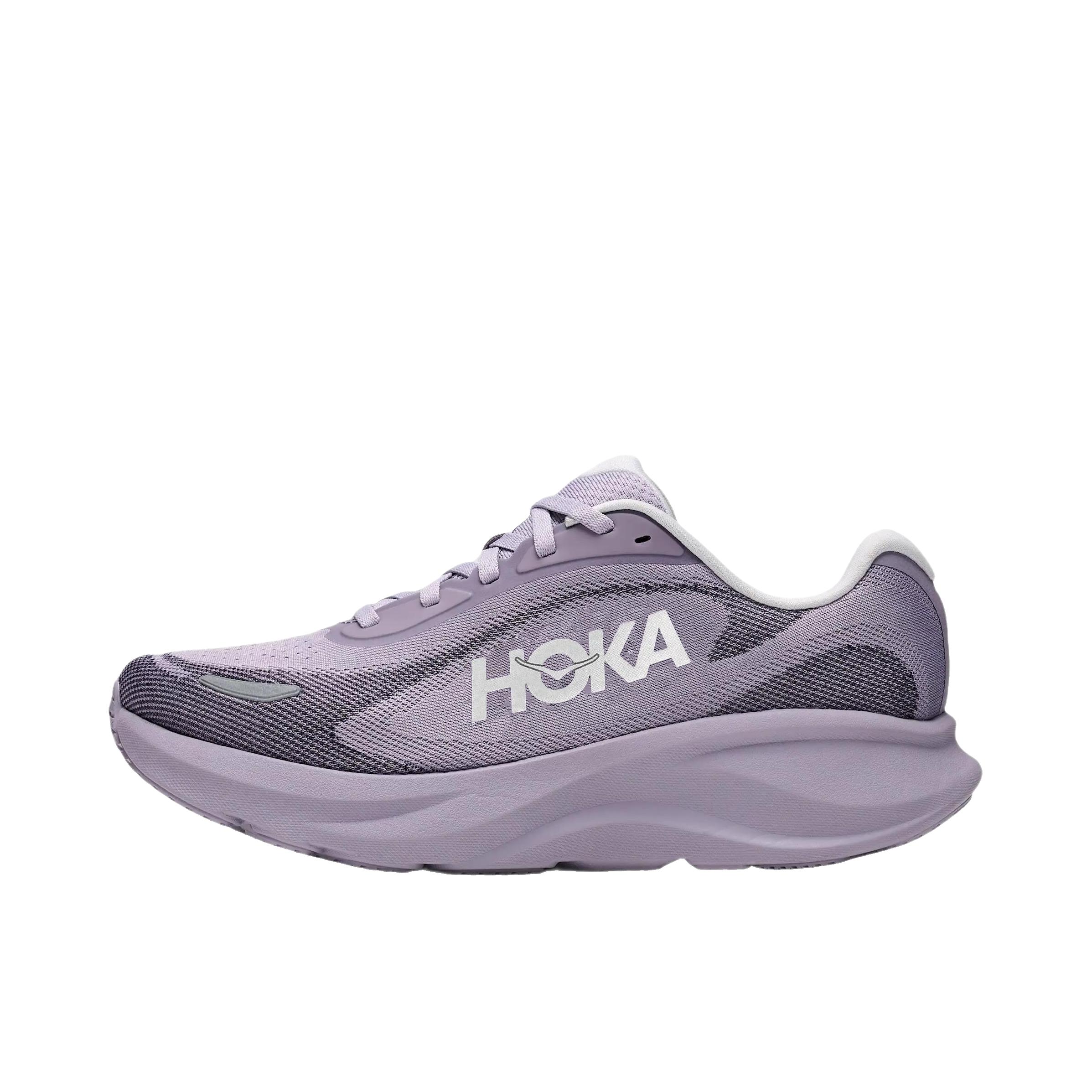 推荐商品：HOKA ONE ONE RINCON 5 跑鞋 轻量透气缓震耐磨 低帮/淡紫色/银色