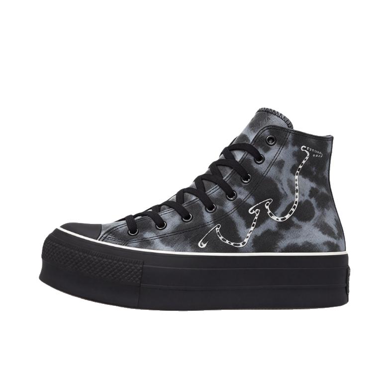 推荐商品：【定制鞋】 Converse/匡威 All Star Lift 帆布鞋 增高防滑轻便 舒适款/宽版/雾染水洗