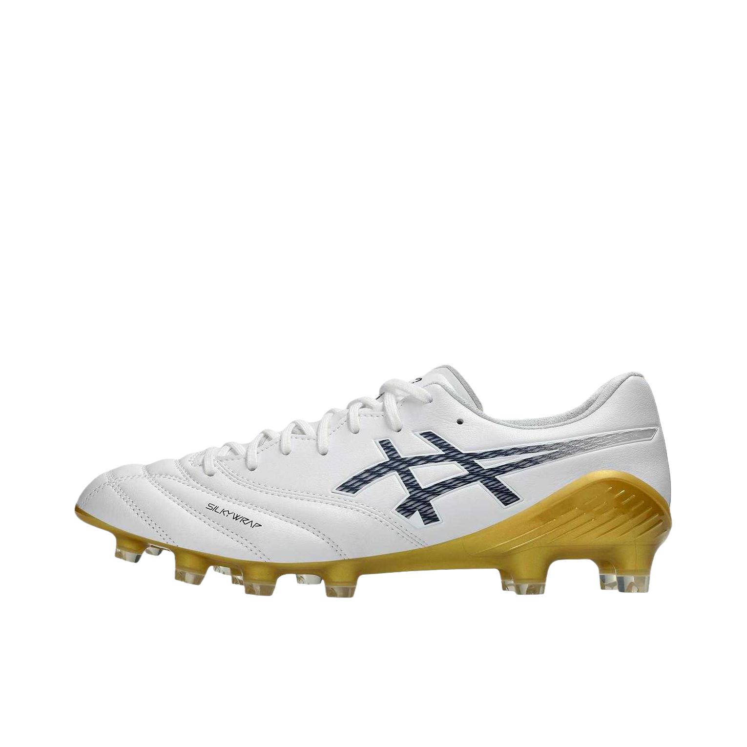 推荐商品：Asics/亚瑟士 DS LIGHT X-FLY 6 足球鞋 简约休闲百搭个性 1101A076 金色/白色/蓝色