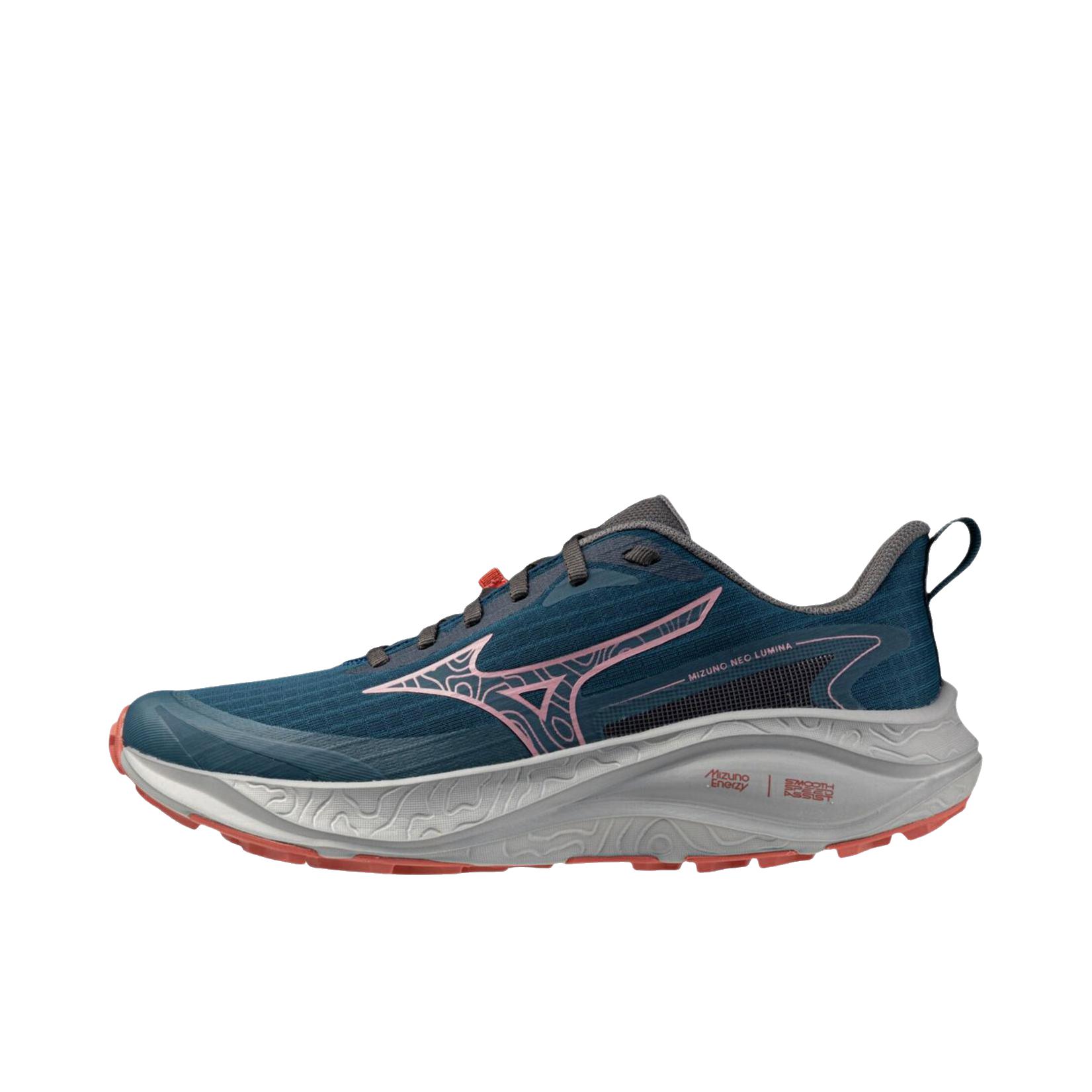 推荐商品：Mizuno/美津浓 NEO LUMINA GTX 跑鞋 越野系带圆头贴合 水手蓝