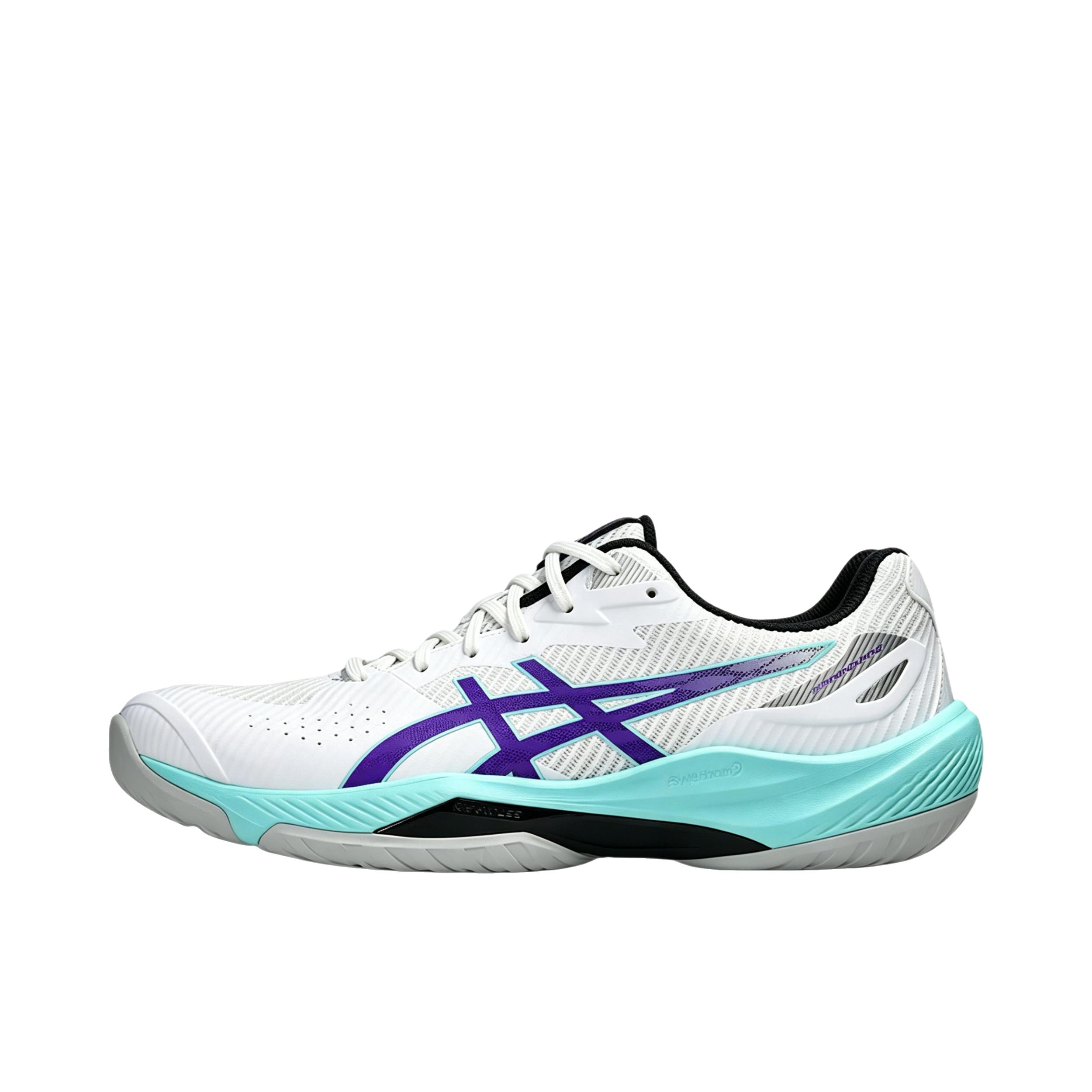 推荐商品：Asics/亚瑟士 BEYOND FF 2 羽毛球鞋 轻量地板防滑 低帮/白色/紫色