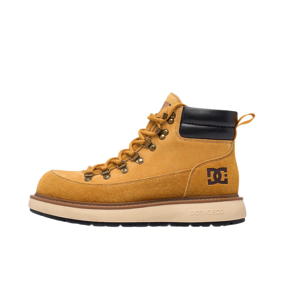 推荐商品：DC Shoes EDGE KODIAK 马丁靴 美式系带 高帮/焦糖棕
