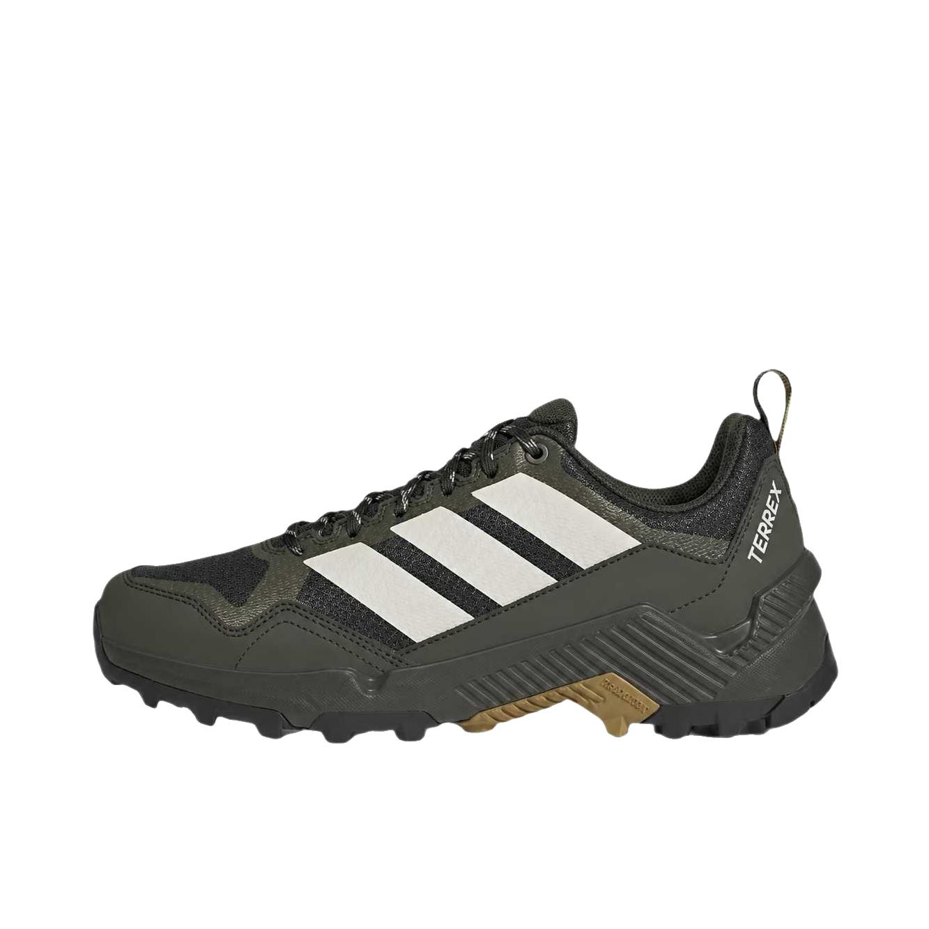 推荐商品：adidas Terrex Hikster 越野徒步 防滑耐磨 复古 徒步鞋 低帮/传奇常春藤绿/氧化铝/夜行黄