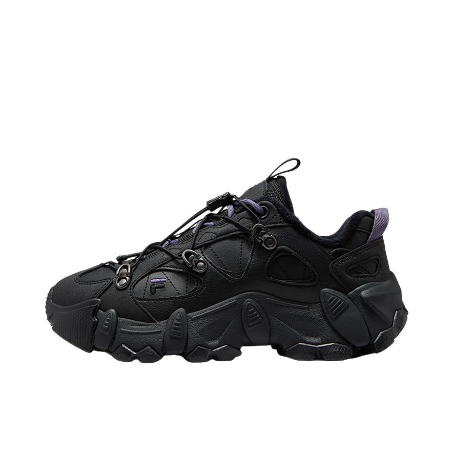 推荐商品：FILA/斐乐 EXOCET山脉鞋 登山鞋 户外鞋 舒适百搭防滑耐磨 加绒/女款/黑色/骏马黑