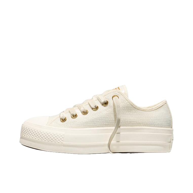推荐商品：Converse/匡威 帆布鞋 厚底运动 低帮/女款/白色