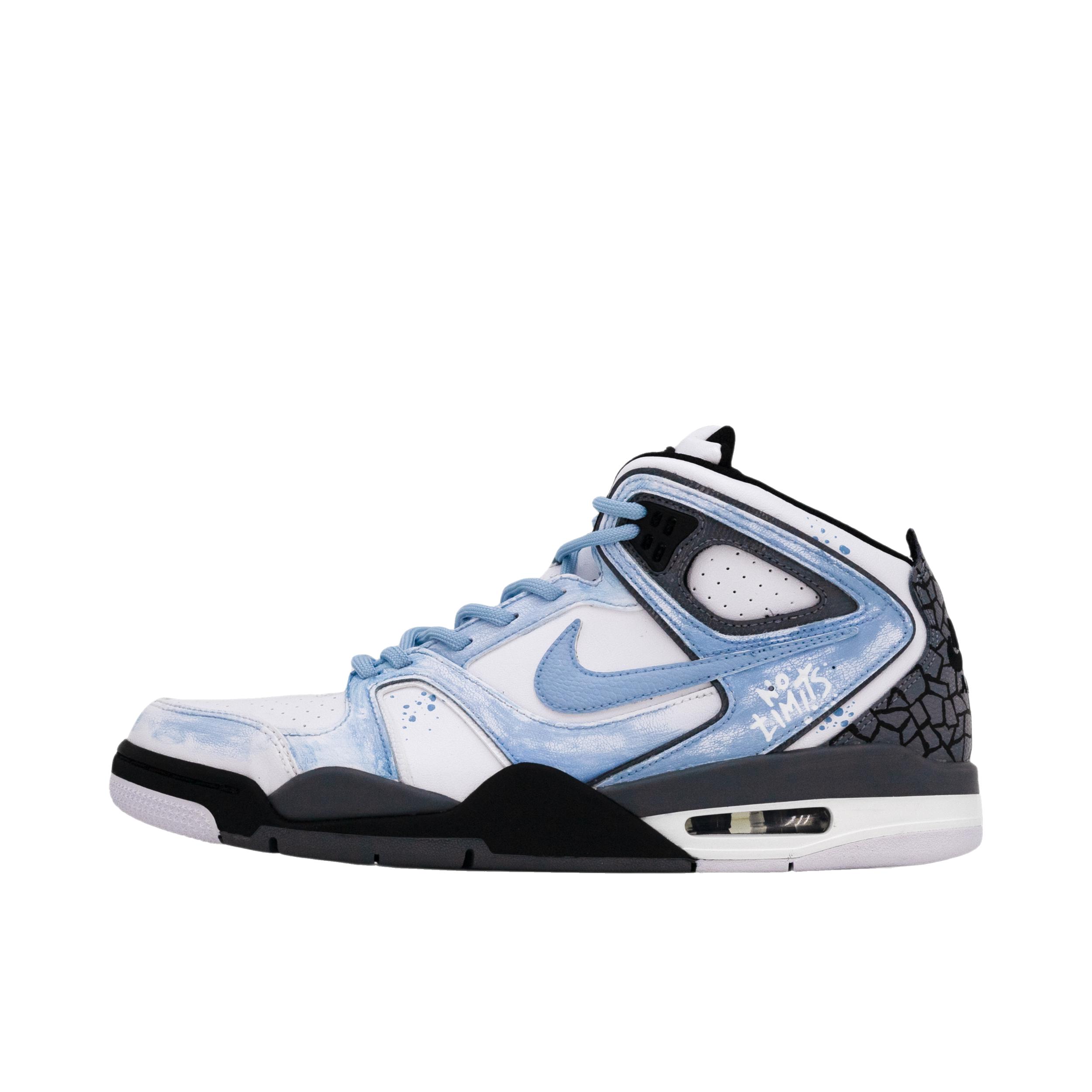 推荐商品：定制款 Nike Air Flight Falcon 篮球鞋 小众街头复古校园 中帮/爆裂纹
