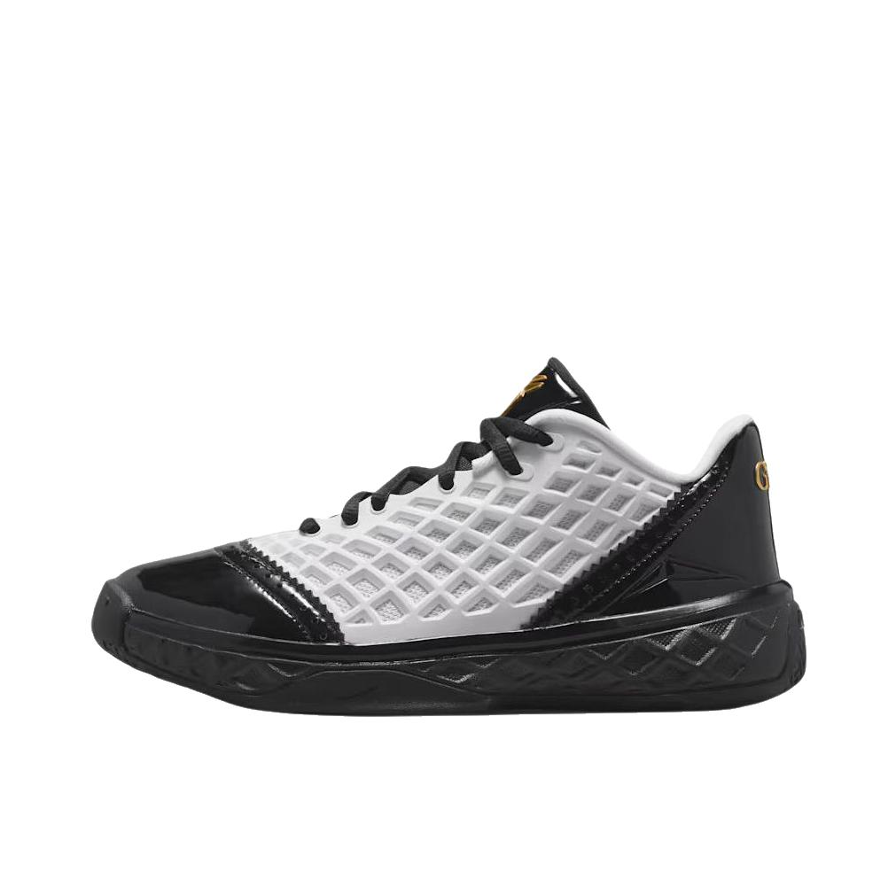 推荐商品：Nike Zoom Kobe 3 科比3 篮球鞋 复古防滑耐磨包裹性网布减震舒适百搭 低帮/GS款/白色/金色/黑色