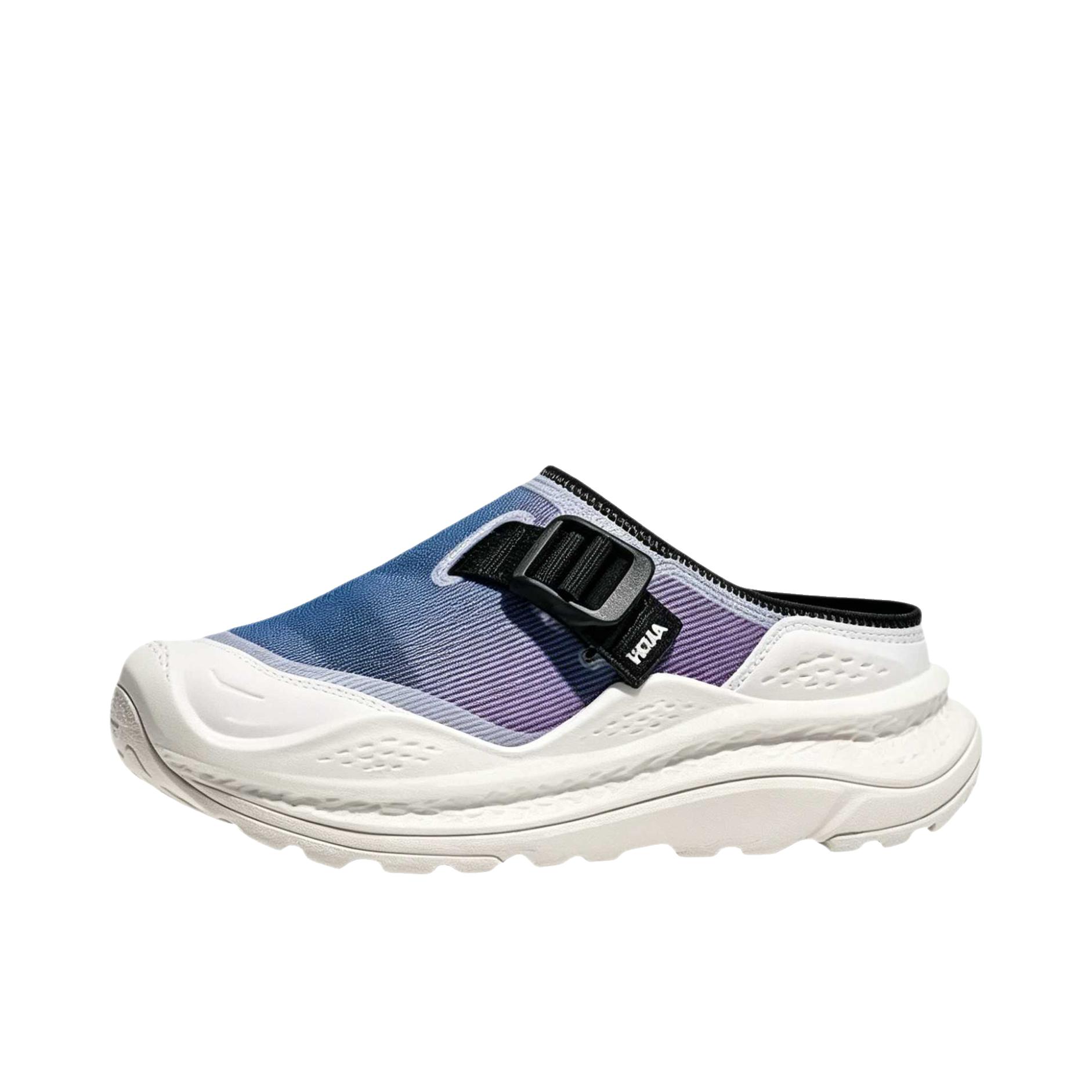 推荐商品：HOKA ONE ONE ORA PRIMO EXT 运动休闲鞋 复古系带回弹防滑 CS幻彩版/晨霜白/光辉蓝