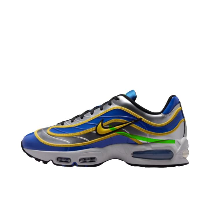 推荐商品：Nike Air Max Joga Bonito R9 跑鞋 圆头厚底 银色/蓝色