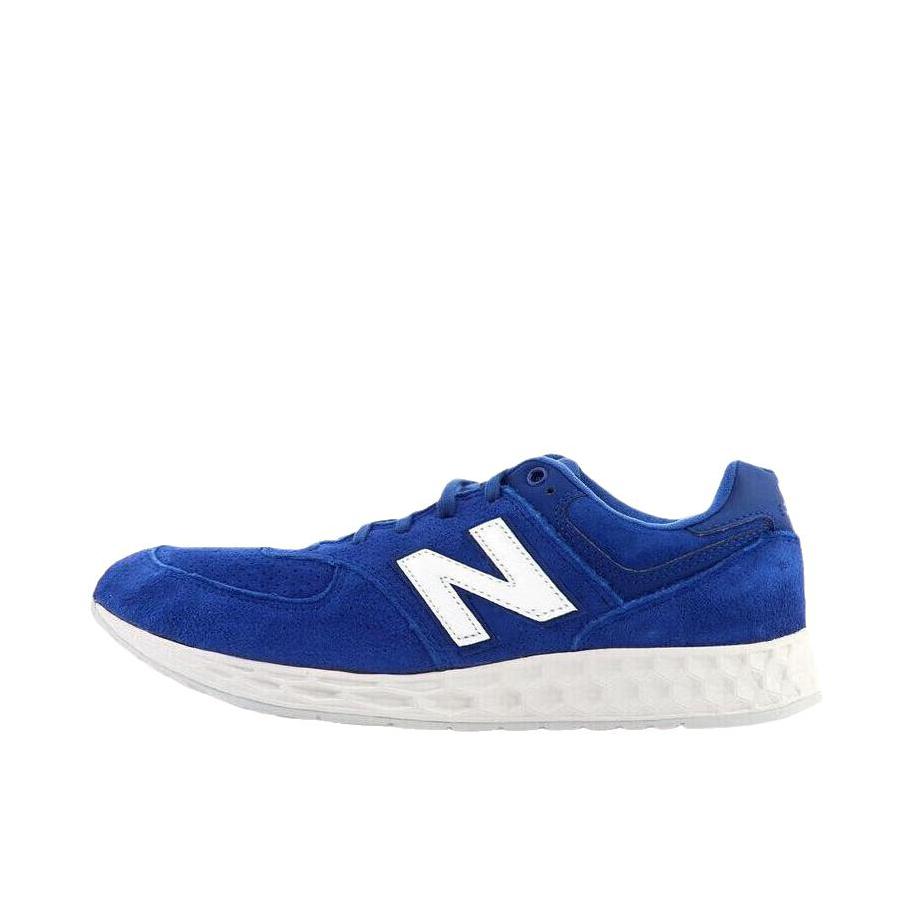 推荐商品：New Balance 574 跑鞋 厚底圆头舒适百搭 低帮/蓝色