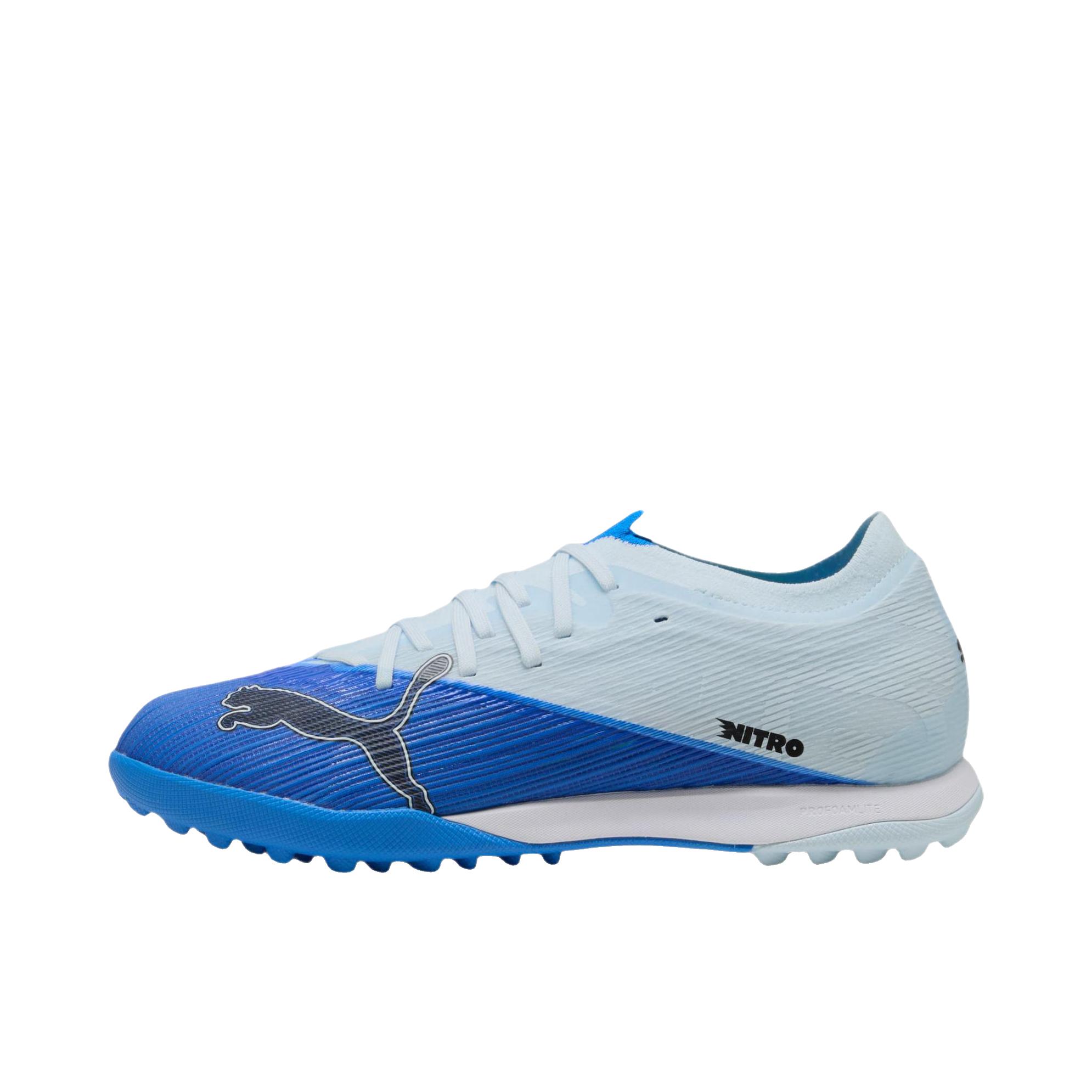 推荐商品：Puma/彪马 Ultra Nitro 7 Match TT 足球鞋 胶质碎钉人造草地 天蓝色