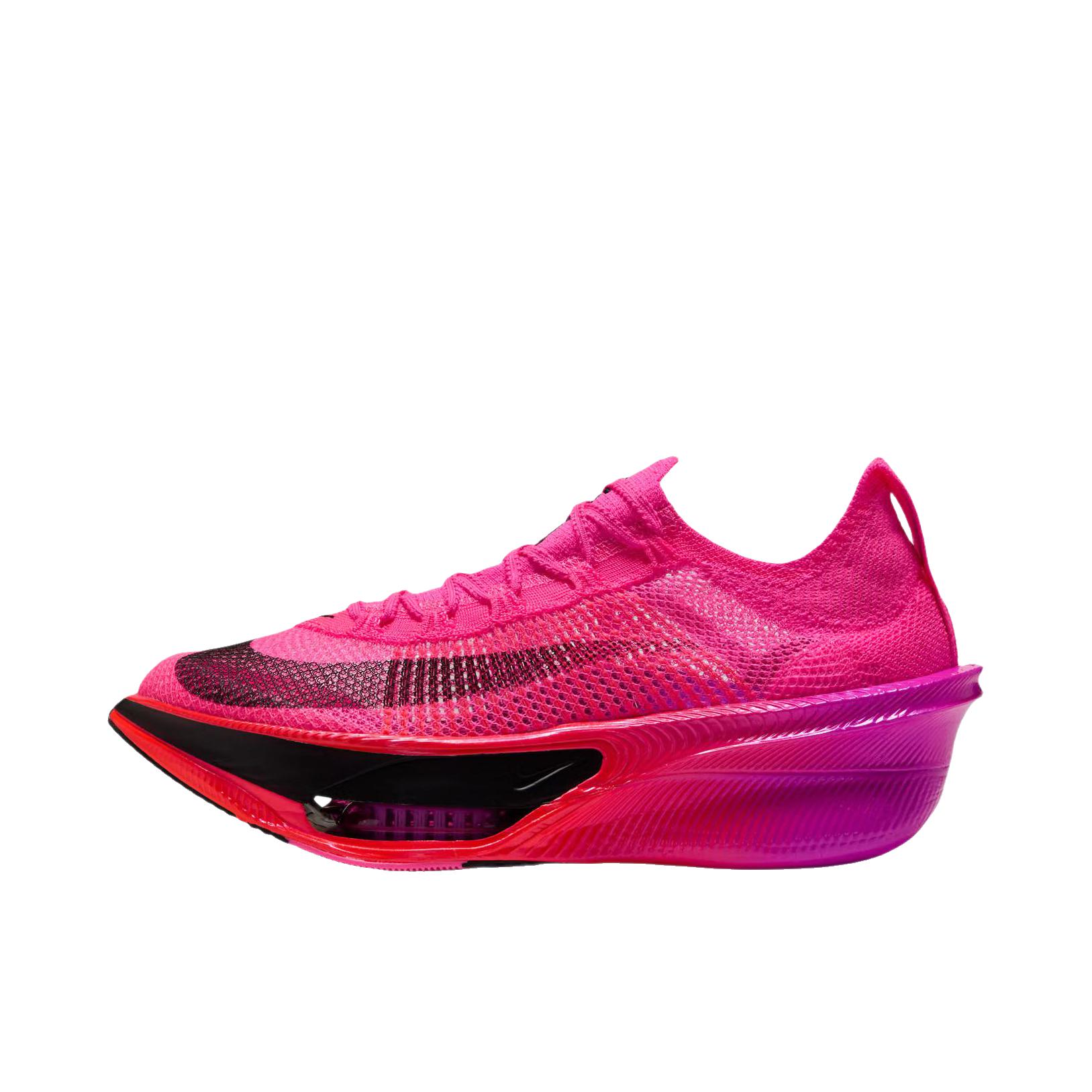 推荐商品：Nike AlphaFly NEXT% 4 跑鞋 柔软舒适防滑 低帮/粉色/黑色
