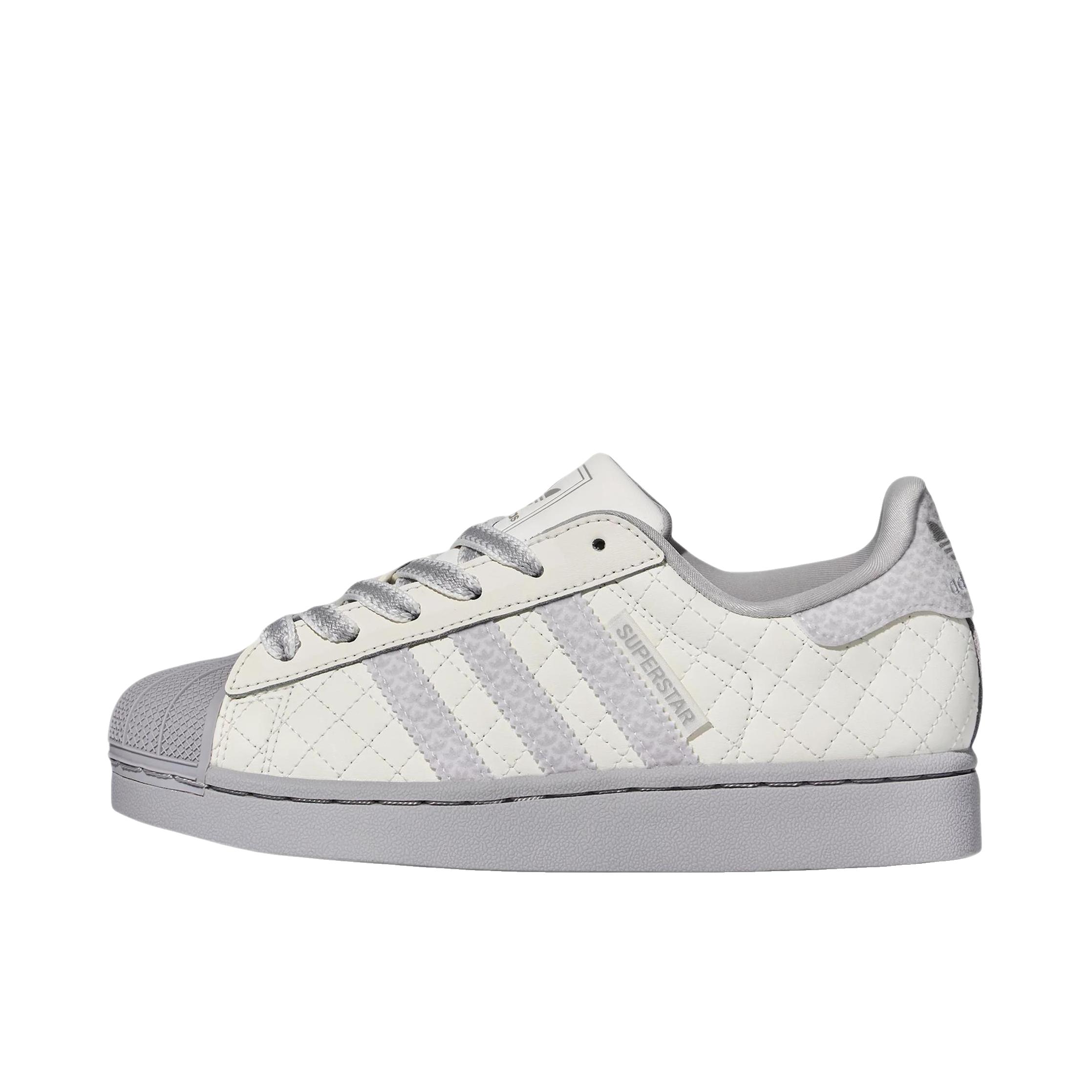 推荐商品：adidas Originals Superstar 2 板鞋 复古防滑耐磨贝壳头贴合圆头支撑 低帮/大童/浅灰色/亮白色
