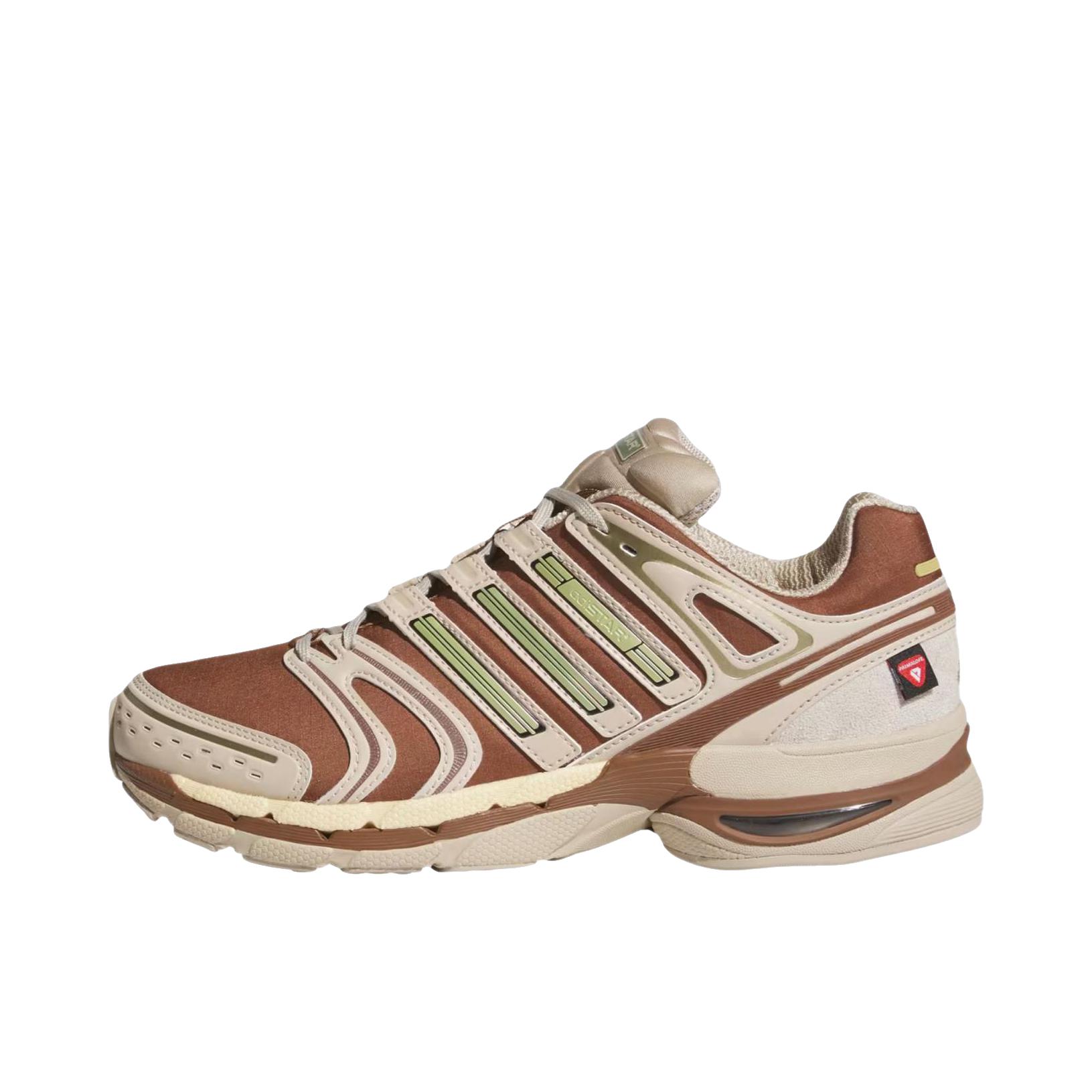 推荐商品：adidas AdiStar Control 5 跑鞋 复古耐磨支撑防滑贴合网面耐穿 低帮/奇迹米色/热镀铬色/复古棕色