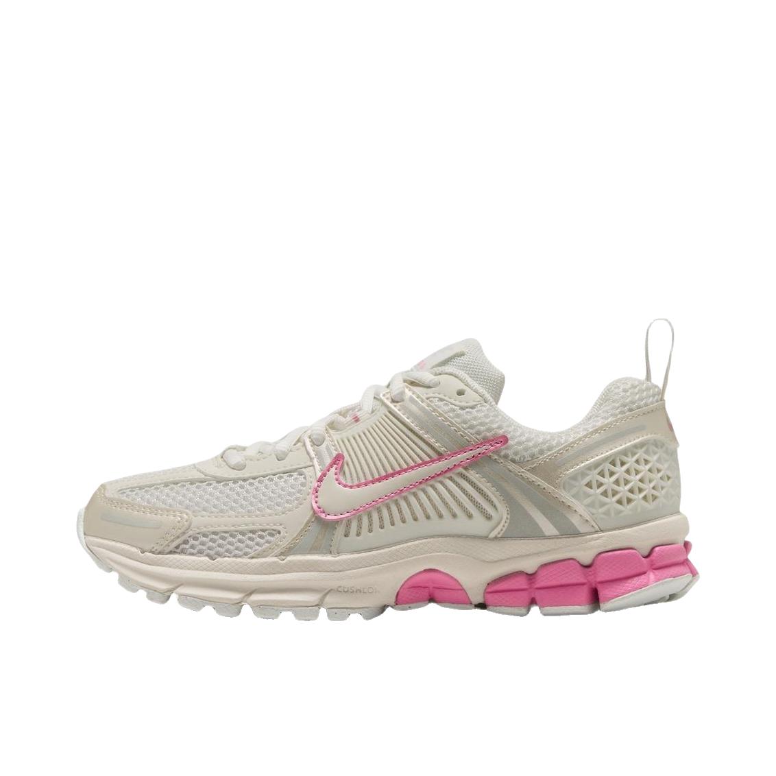 推荐商品：Nike Zoom Vomero 5 跑鞋 舒适缓震网面透气百搭复古支撑训练轻便 GS款/低帮/大童/白色/粉色