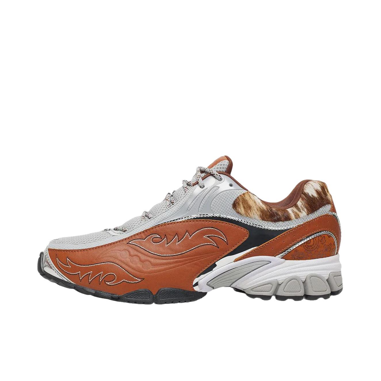 推荐商品：Saucony/索康尼 Progrid V2 Night Sky 跑鞋 舒适防滑耐磨休闲 低帮/浅灰色/棕色 