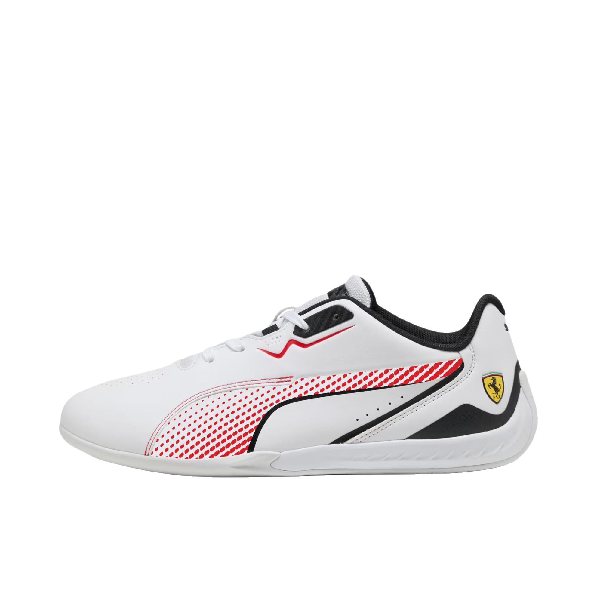 推荐商品：Puma/彪马 TEAM Drift Cat 11 赛车鞋 运动休闲鞋 平跟橡胶圆头系带 Ferrari 法拉利联名/PUMA白色 