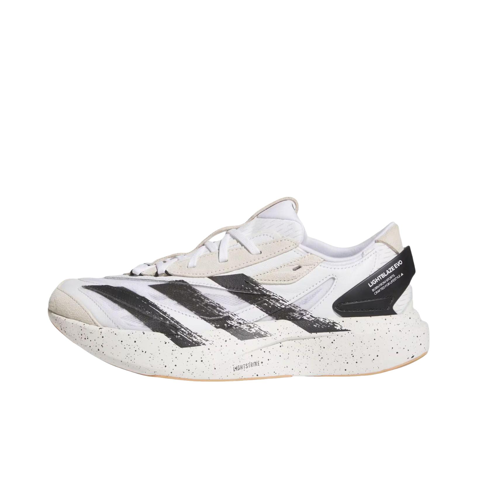 推荐商品：adidas LIGHTBLAZE EVO SL 跑鞋 防滑耐磨橡胶厚底 陶土色/核心黑色/米白色