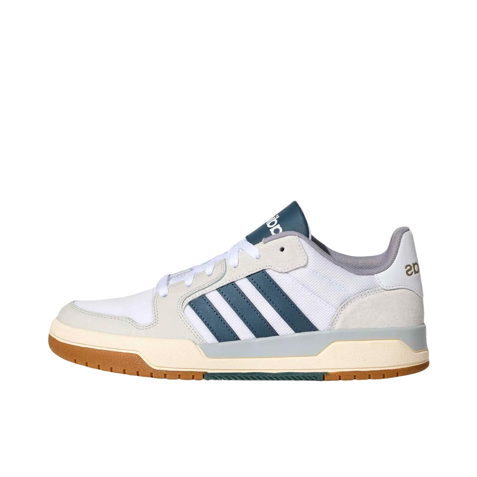 adidas neo Entrap 板鞋 防滑耐磨舒适透气复古防水美式校园风少年感圆头平跟 白色/藏蓝