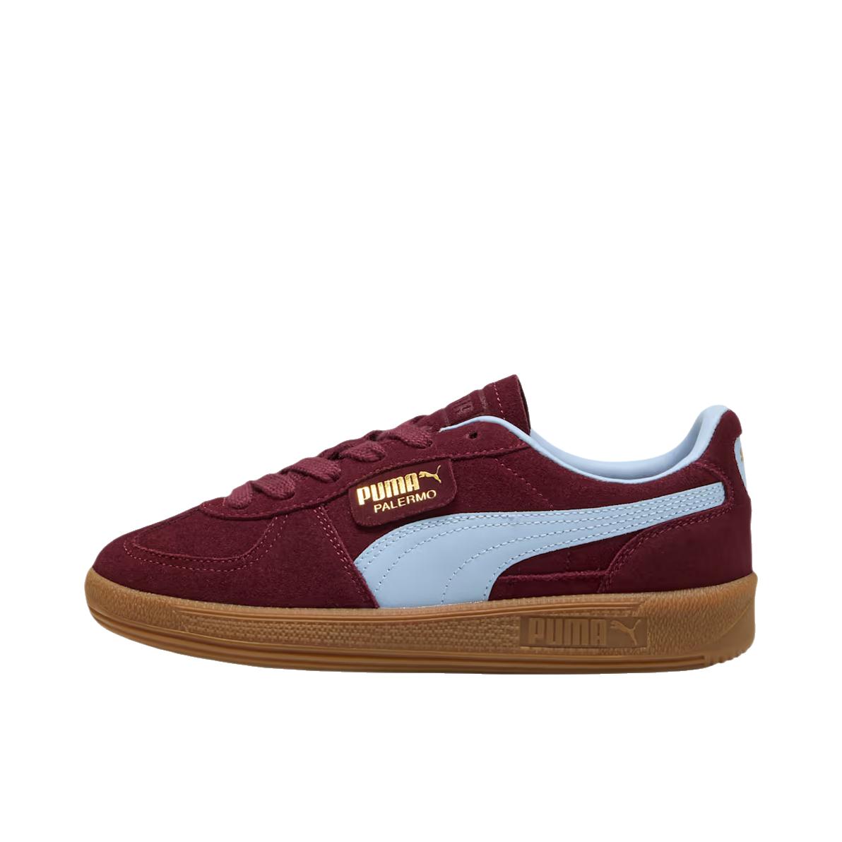 推荐商品：【朴彩英同款】 Puma/彪马 Palermo Og T头鞋 德训鞋 运动休闲鞋 时尚潮流拼接舒适百搭薄底复古 低帮/大童/酒红色/蓝色 