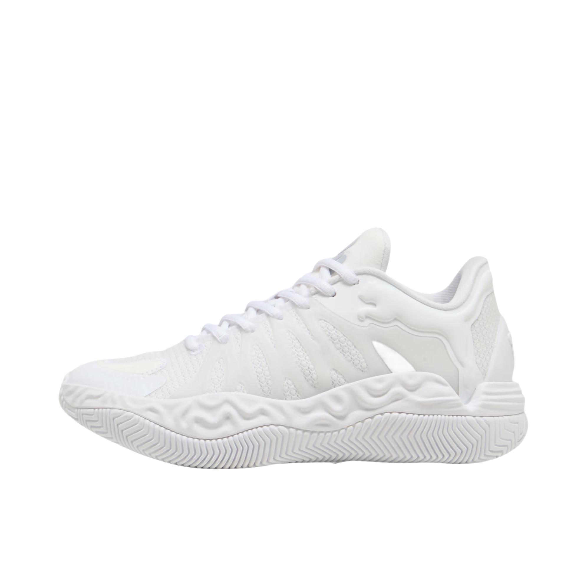推荐商品：Puma/彪马 HALI 1 篮球鞋 低帮缓震舒适包裹性 低帮/大童/PUMA白色/亮银色 