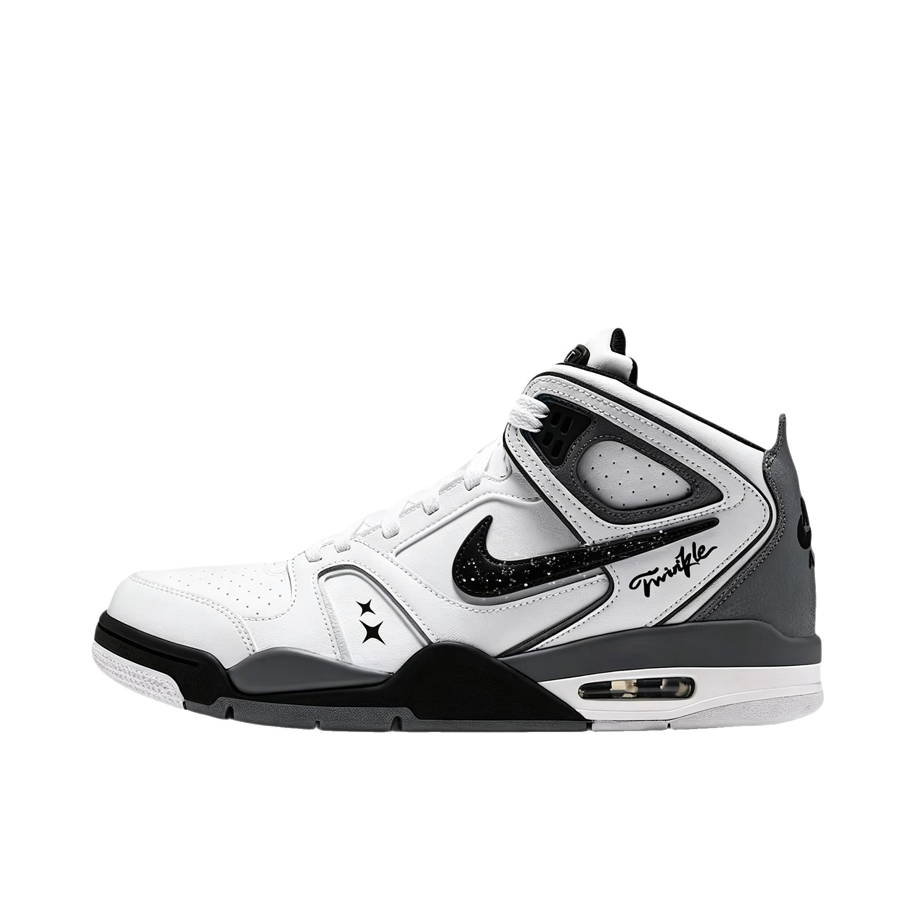 推荐商品：定制款 Nike Air Flight Falcon 篮球鞋 小众街头复古校园 中帮/星迹
