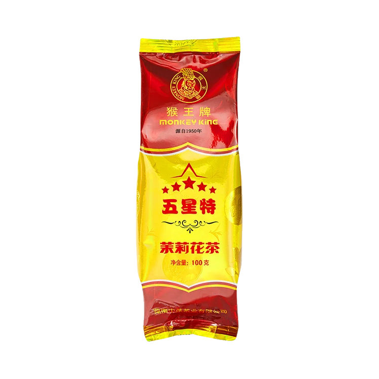 推荐商品：猴王牌 特级 茉莉花茶 袋装 浓香型冷泡茶新茶飘雪特制