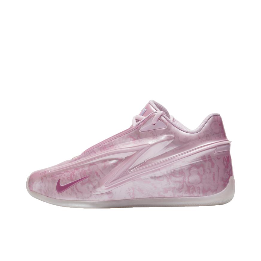 推荐商品：Nike KD19 篮球鞋 系带圆头厚底实战 Aunt Pearl EP版/低帮/粉色/白色