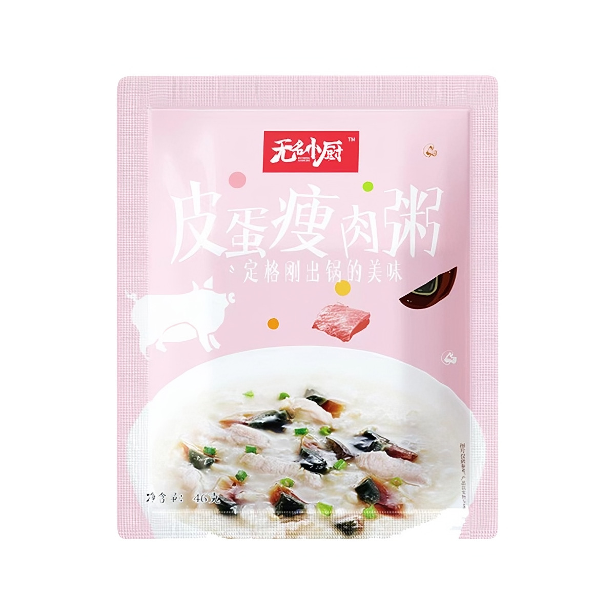 推荐商品：无名小厨 速食粥 46g袋装 懒人冲泡方便早餐冻干