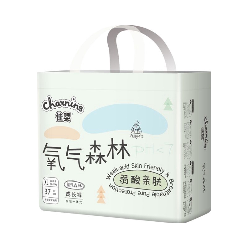 推荐商品：佳婴 氧气森林拉拉裤XL码 尿不湿全包臀款不易红屁屁超薄宝宝用