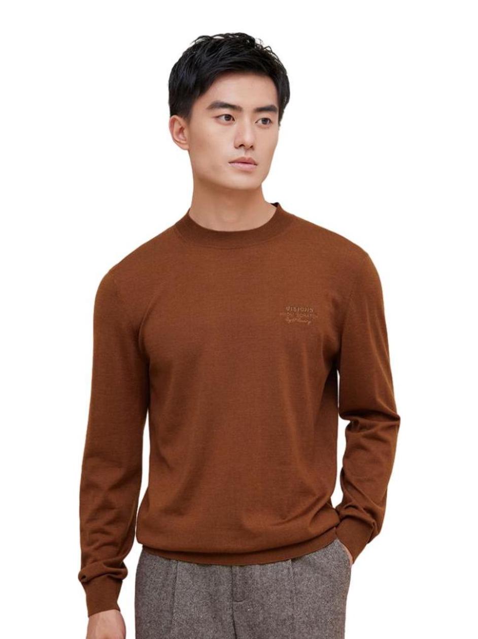 推荐商品：BRLOOTE 半高领套头长袖毛衣 BW1211S276 驼