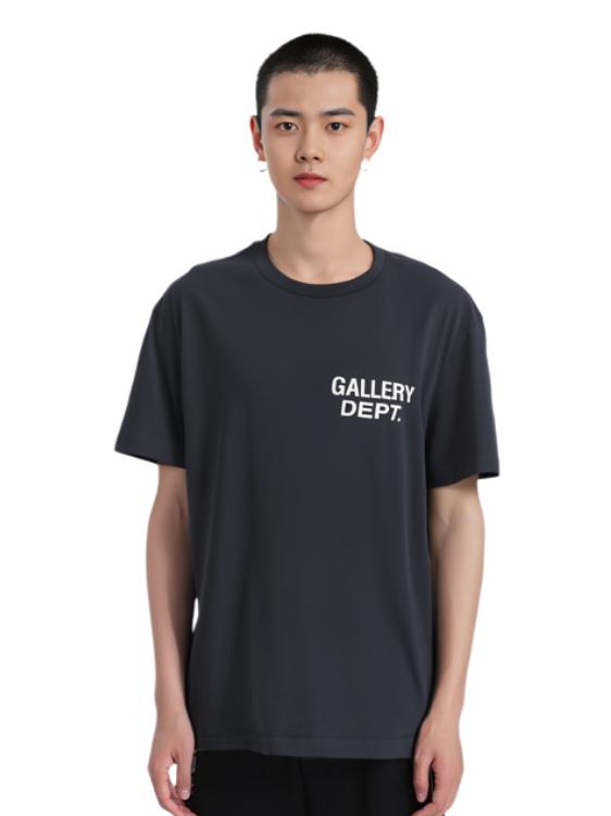 推荐商品：Gallery Dept. Logo简约圆领短袖T恤 男女同款 GD-SS21-024 黑