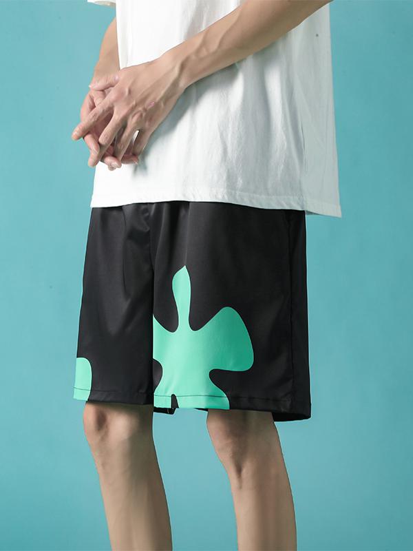 推荐商品：CWETEK  涤纶系带中腰五分休闲短裤 男女同款 CK-DK07 黑