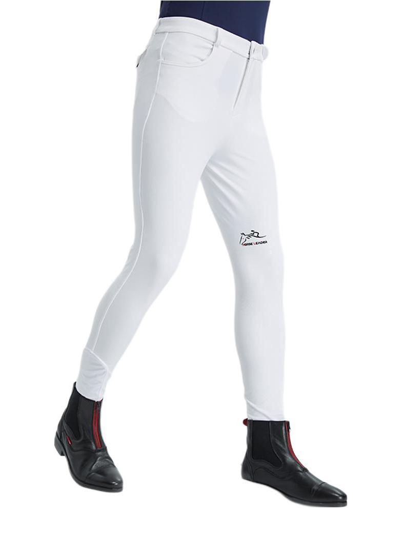 推荐商品：horseleader 专业比赛考级马术装备骑马运动长裤 MKH8105 白 