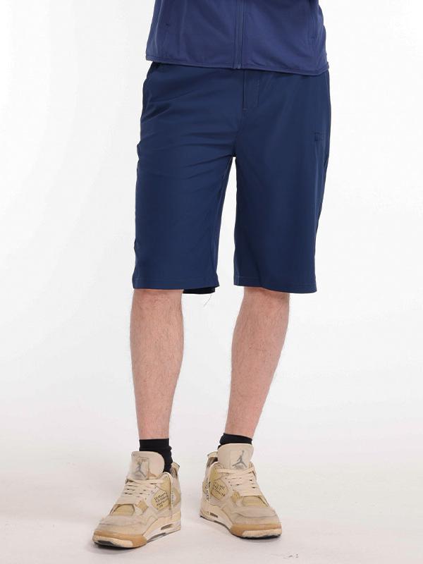 推荐商品：Alpint Mountain/埃尔蒙特  透气速干薄款休闲短裤 690-205 深蓝